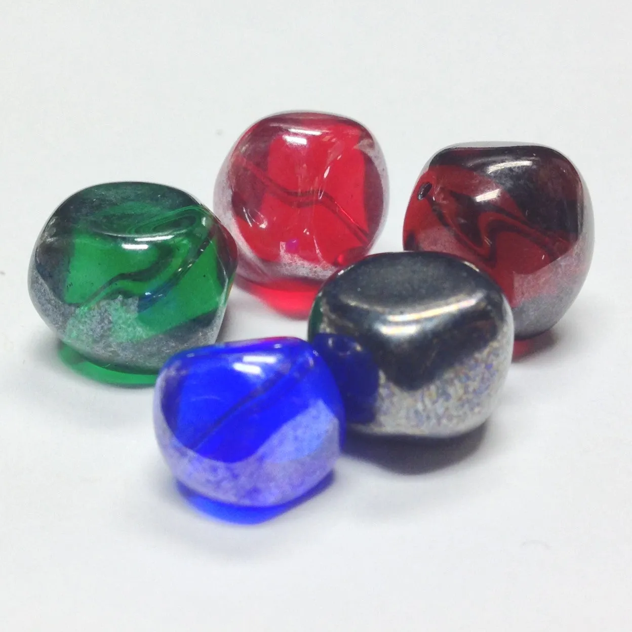10MM Topaz Glass Nugget Bead (36 pieces)