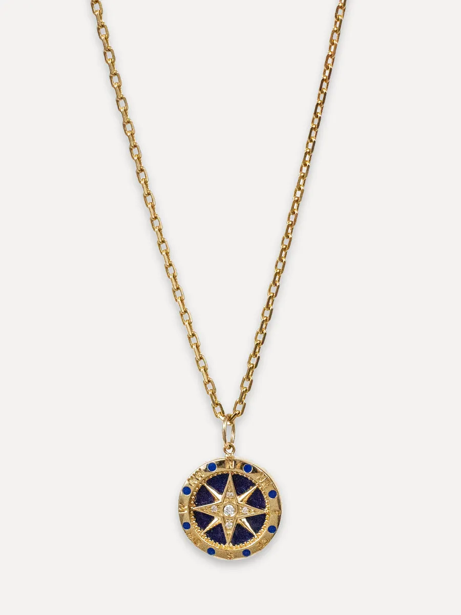 14K Compass Charm