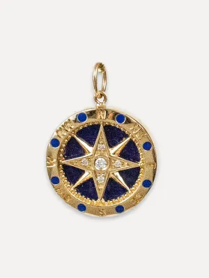 14K Compass Charm