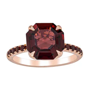 18ct Rose Gold Garnet Octavus Ring