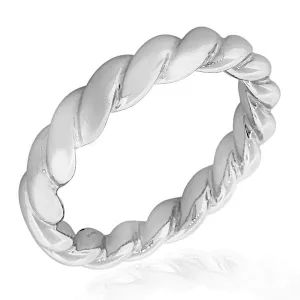 925 Sterling Silver Feather Light Filigree Classic Womens Round Bangle Bracelet