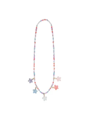 Boutique Shimmer Flower Necklace