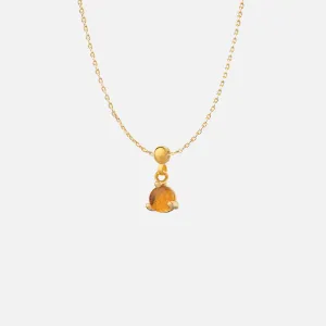 Citrine November Birthstone Necklace
