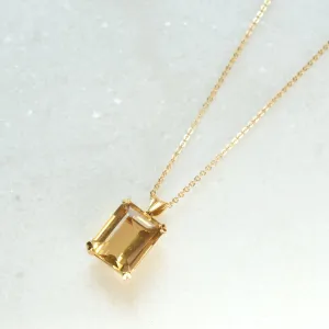 Citrine Pendant Necklace