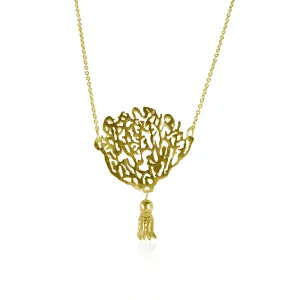 Coral & Octopus Necklace Gold