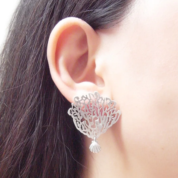Coral & Shell Earrings