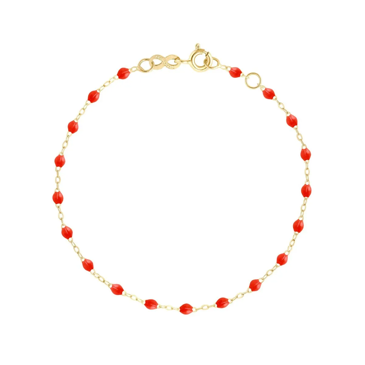 CORAL GIGI CLASSIC BRACELET- 18K YELLOW GOLD