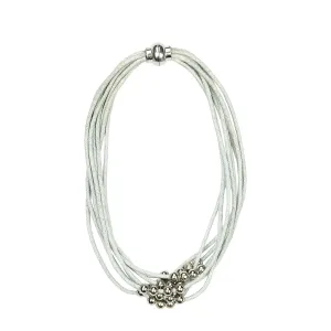 EVELYN Bracelet /Choker necklace - Grey blue