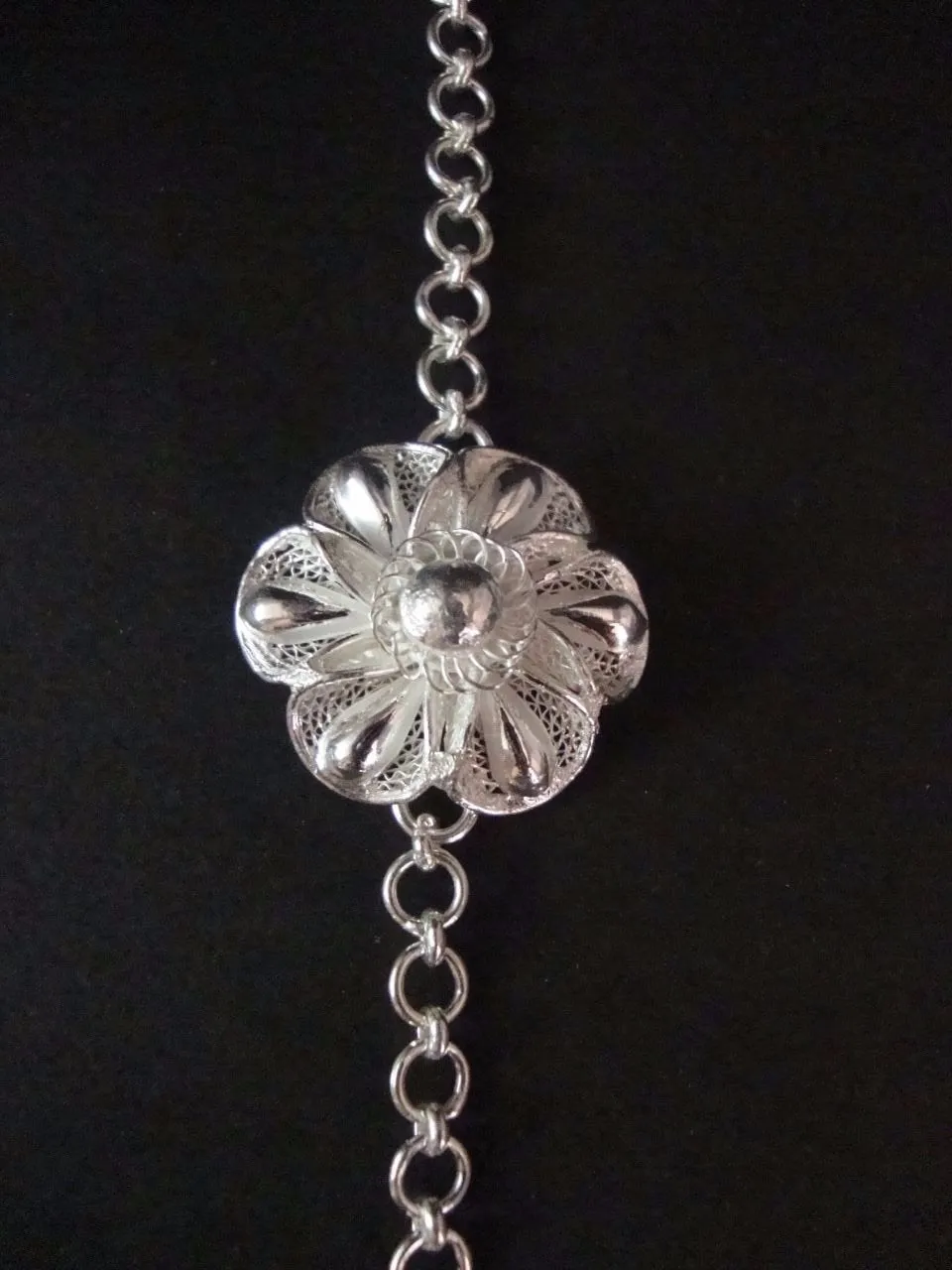 Floral - Silver rakhi