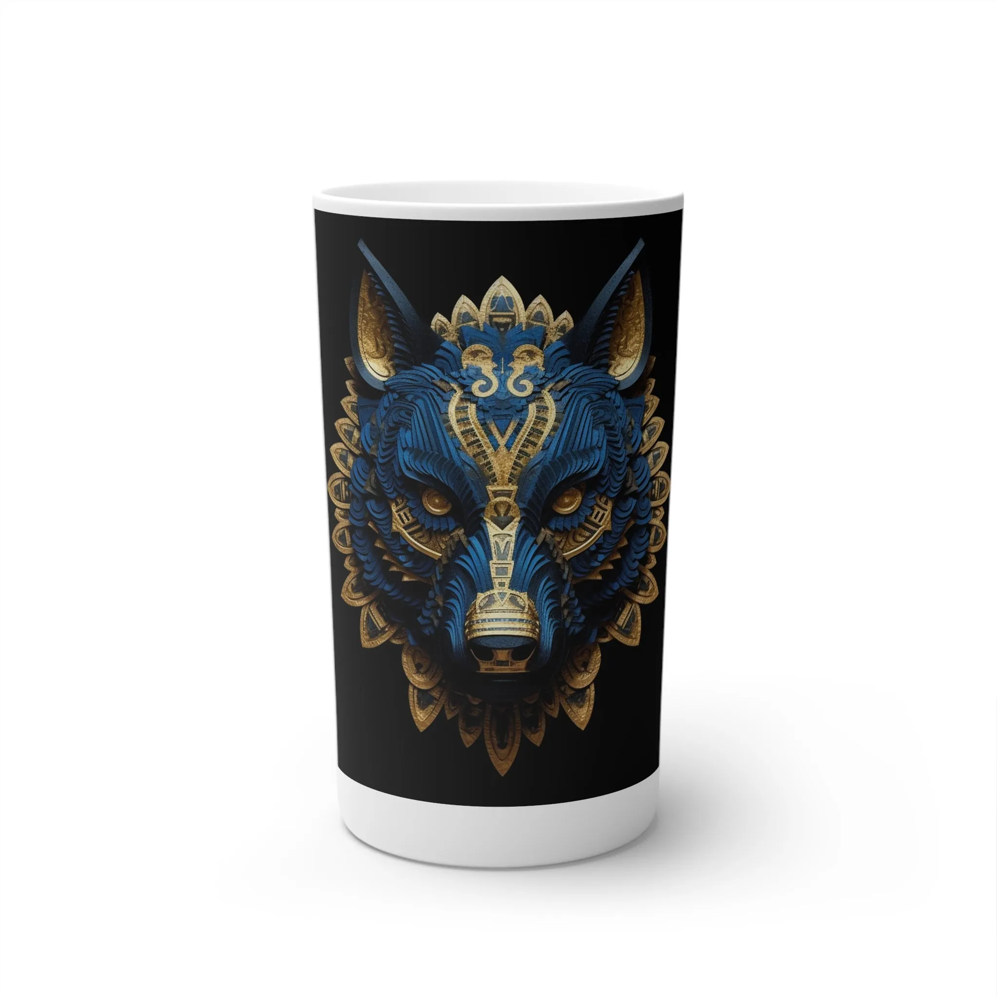 Mayan Wolf (blue and gold)