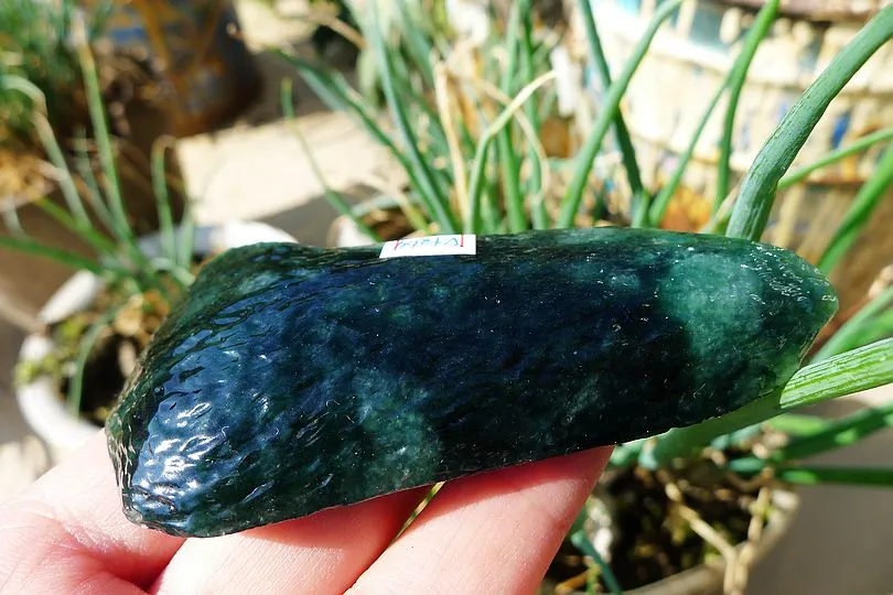 Natural Jade Rough Jadeite Raw (78g,9.2X4.3X1.55cm)