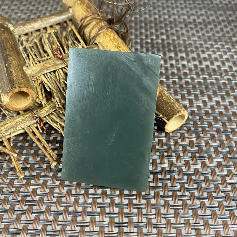 Natural Kunlun Jade Rough Nephrite Raw (53g,6X4X0.7cm)