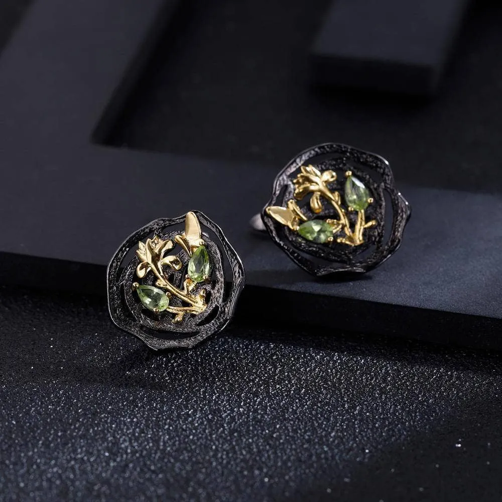 Natural Peridot Earrings