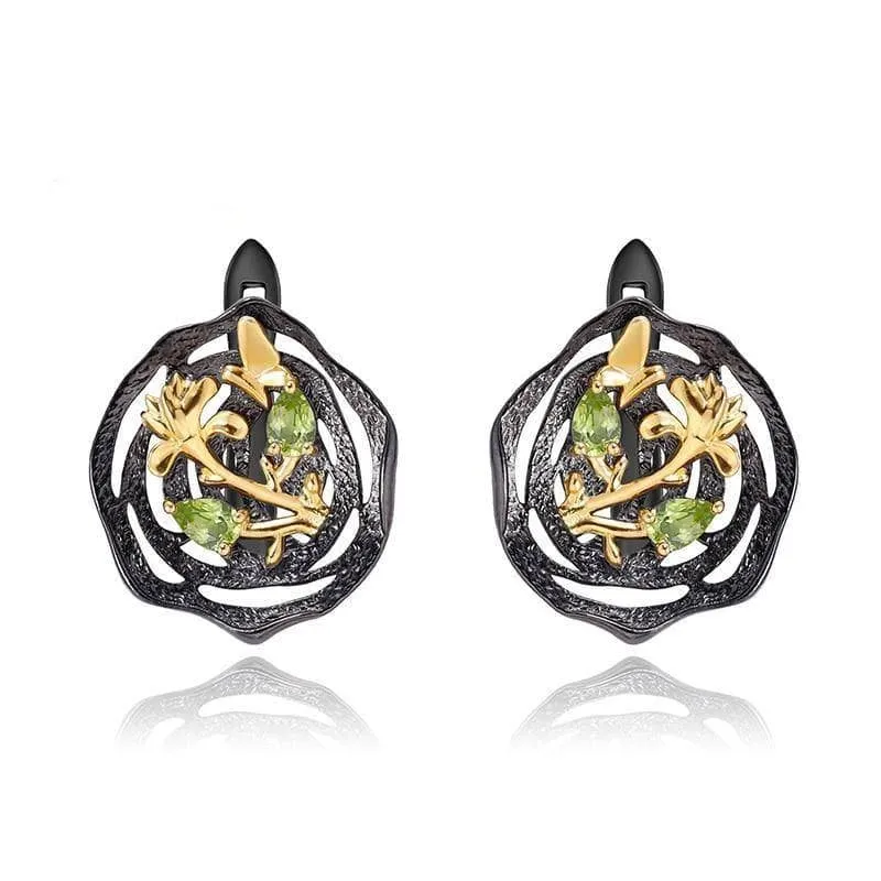 Natural Peridot Earrings