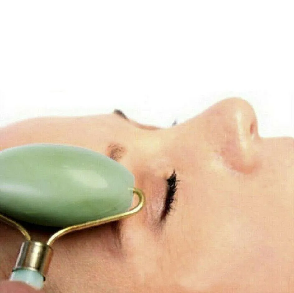 Natural Quartz Crystal Stone Facial Massage Roller