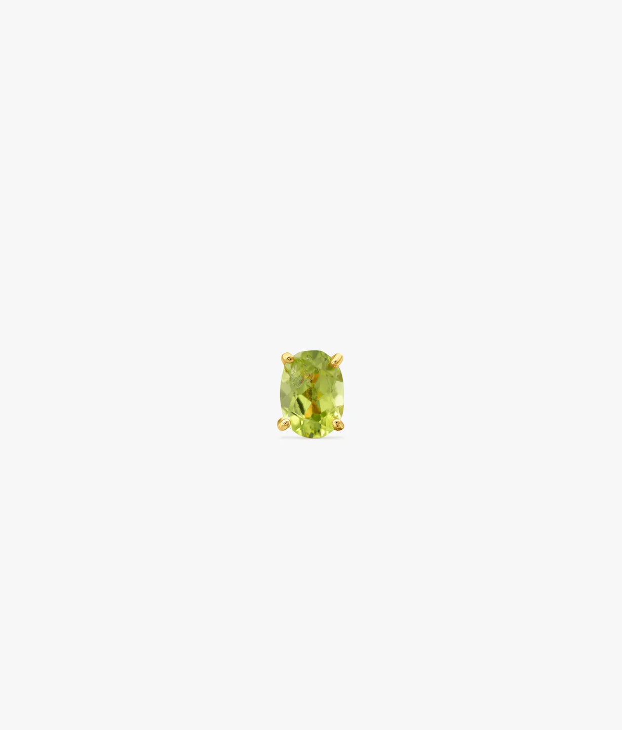 Peridot Gold Plated Silver  Earring