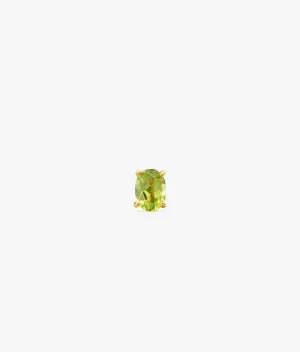 Peridot Gold Plated Silver  Earring