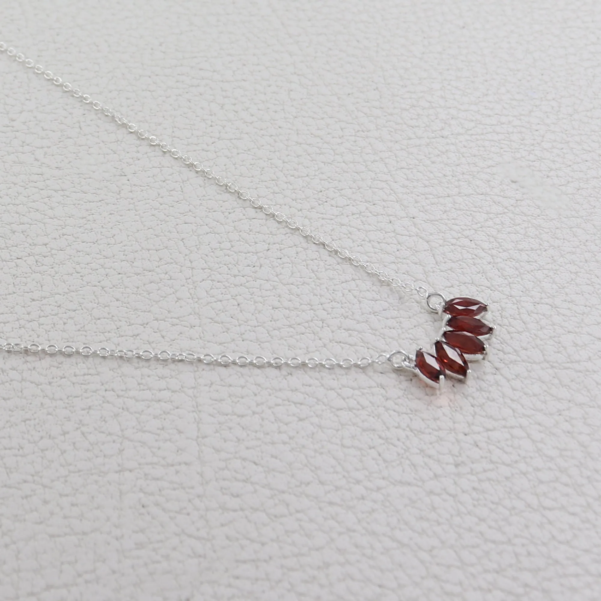 Peridot Marquise Cut Gemstone Necklace 925 Sterling Silver Necklace