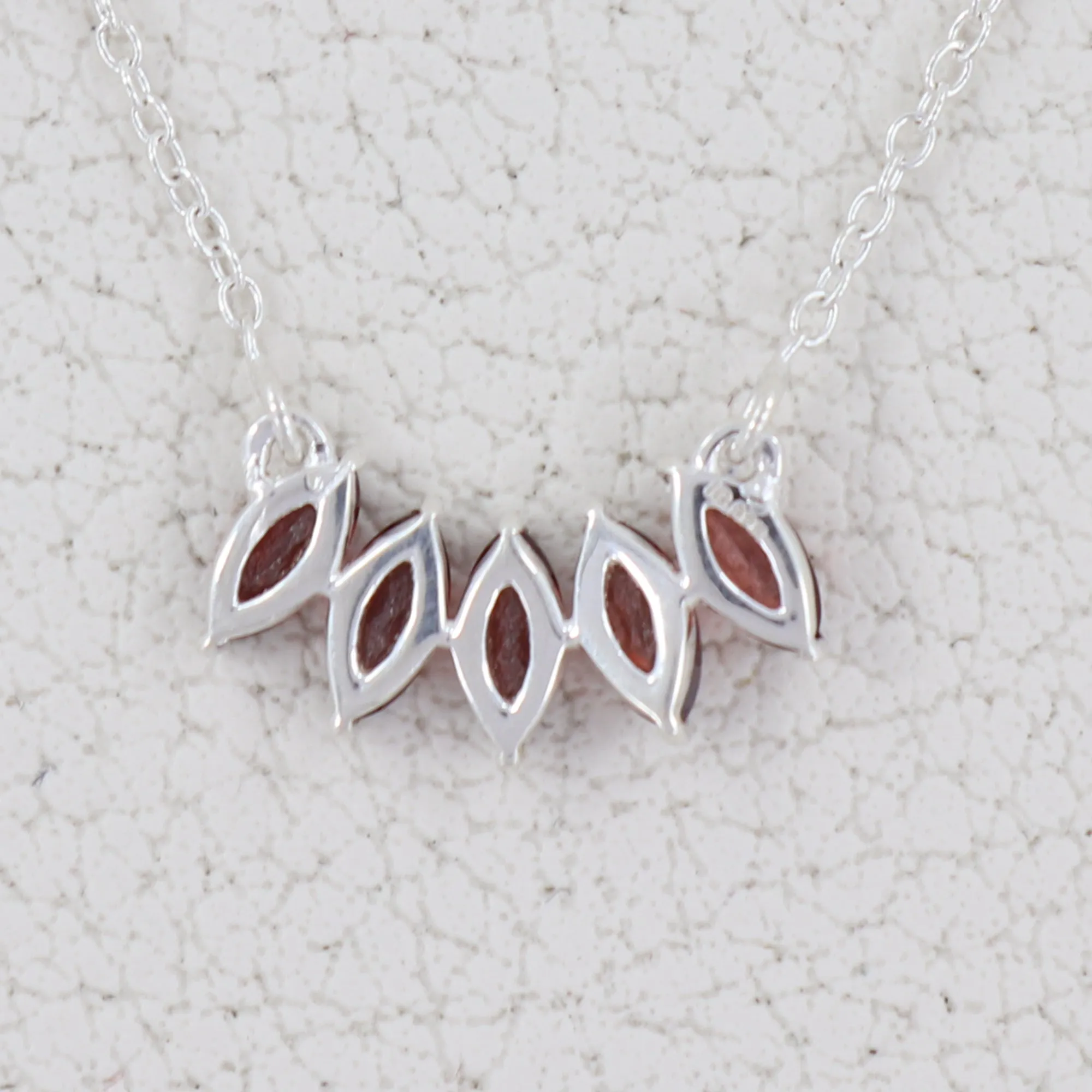 Peridot Marquise Cut Gemstone Necklace 925 Sterling Silver Necklace