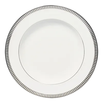 Plumes Platinum Deep Round Platter