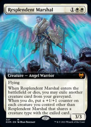 Resplendent Marshal Extended Art #337 MTG Kaldheim Single