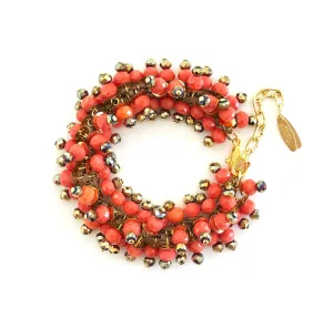 Saba Bracelet coralred