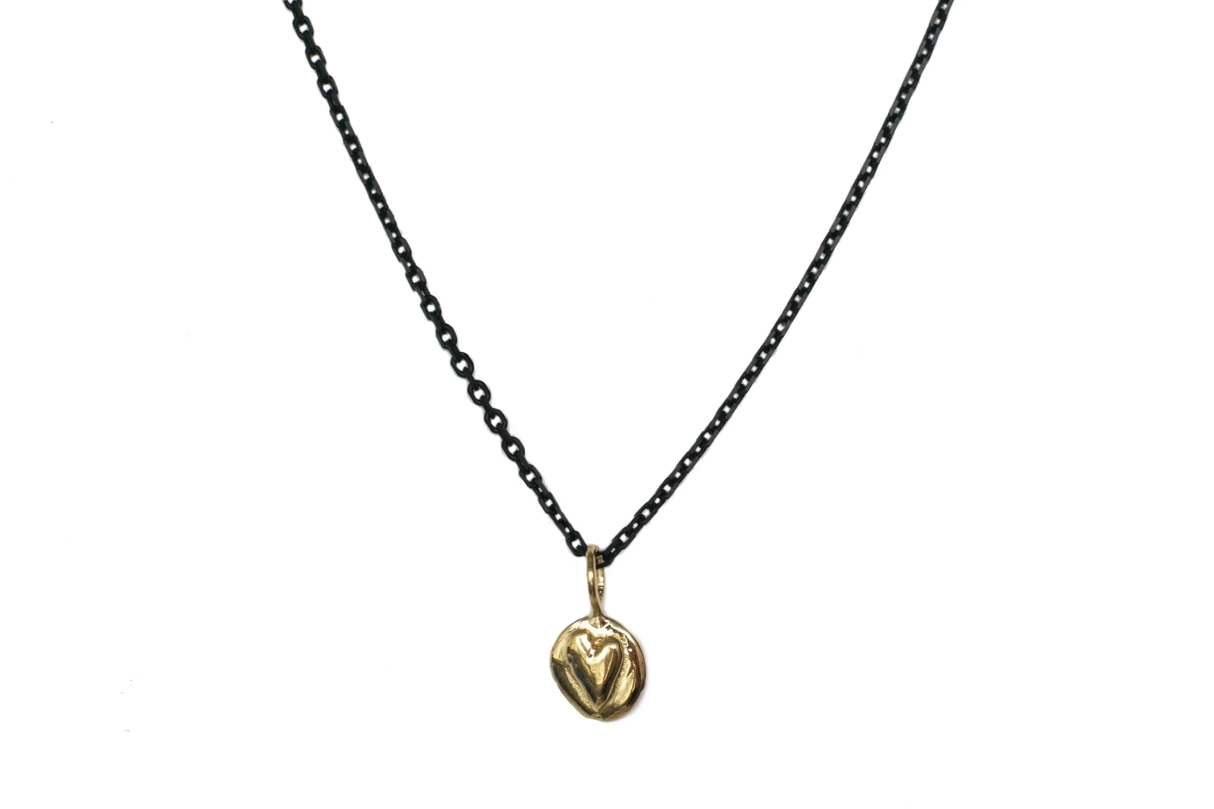 Single Charm Disc Necklace