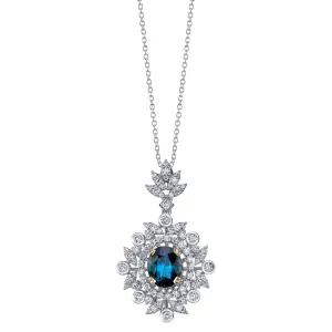 The Magnificent - 18K White Gold Natural Alexandrite Pendant