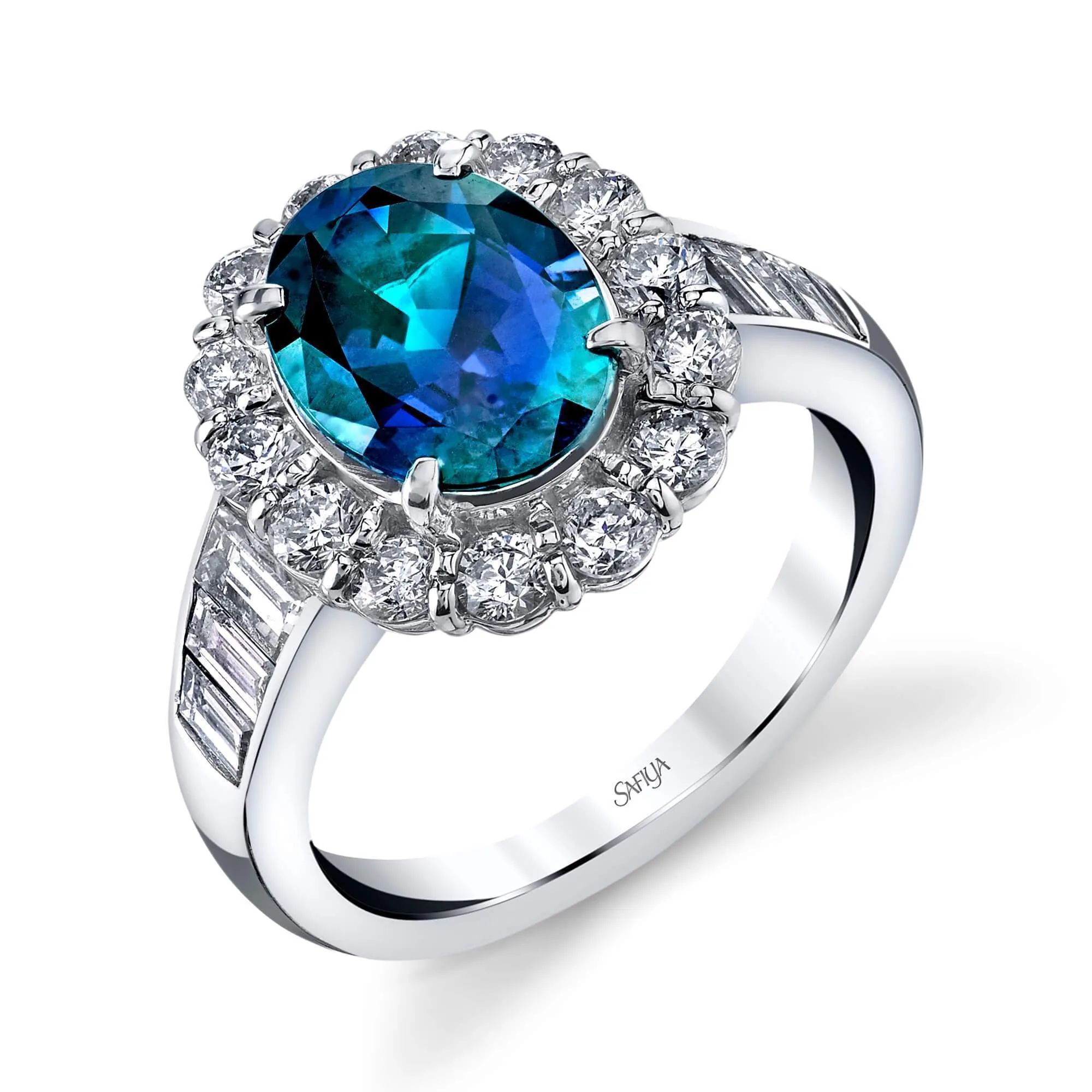 The Magnificent - Platinum Natural Alexandrite Ring