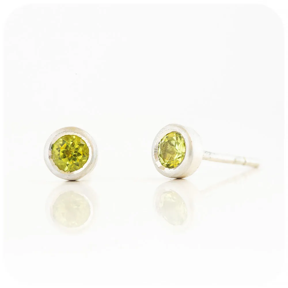 The Tube, Peridot Stud Earring