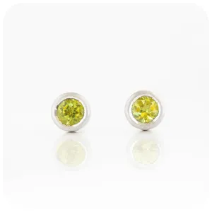 The Tube, Peridot Stud Earring