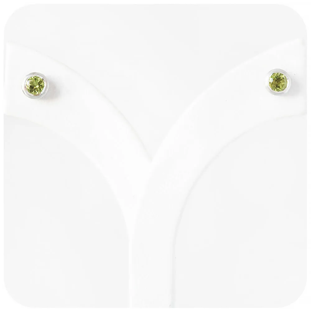 The Tube, Peridot Stud Earring