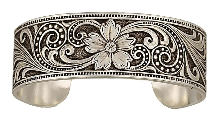 Western Lace Whisper Garden Cuff Bracelet