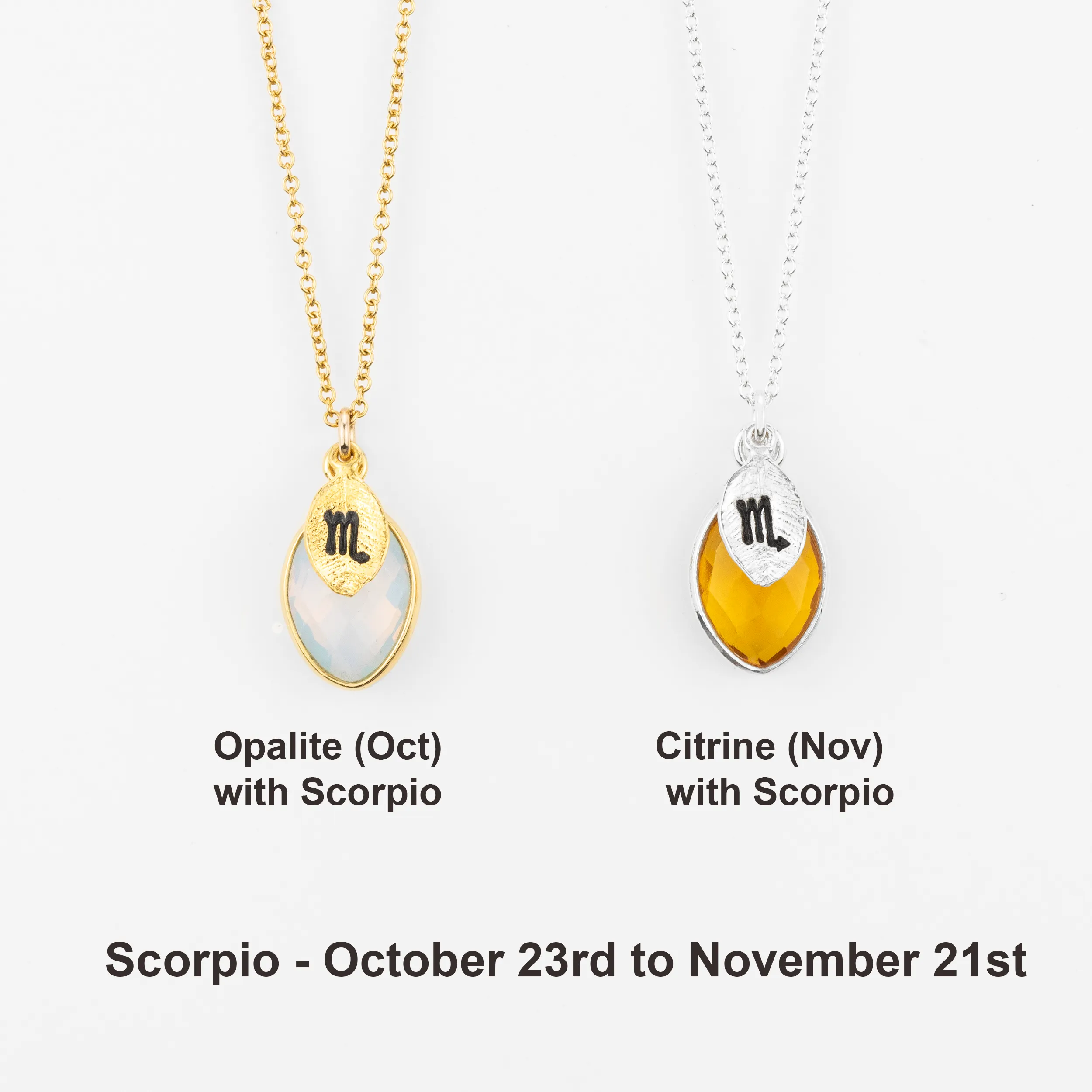 Zodiac Birthstone Necklace